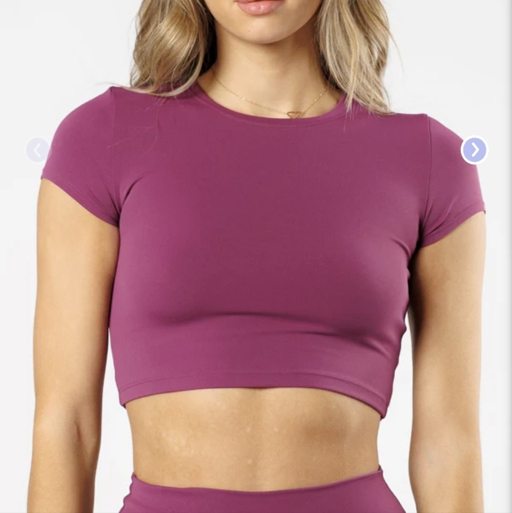 Paragon Recstretch Crop Top SZ.L NWT